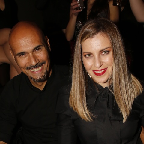 Ο φωτογράφος, Δημήτρης Σκουλός, με τη σύζυγό του, Τζέλα