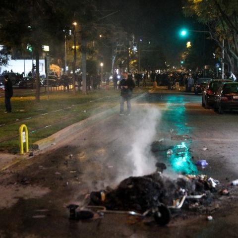 Επεισόδια στη Νέα Σμύρνη μετά το τέλος της πορείας