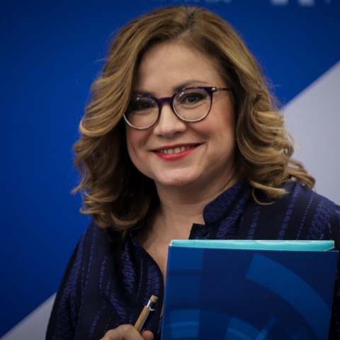 Η ευρωβουλευτής της Νέας Δημοκρατίας, Μαρία Σπυράκη