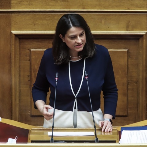 Η υπουργός Παιδείας, Νίκη Κεραμέως