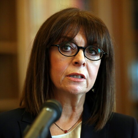 Η Πρόεδρος της Ελληνικής Δημοκρατίας Κατερίνα Σακελλαροπούλου