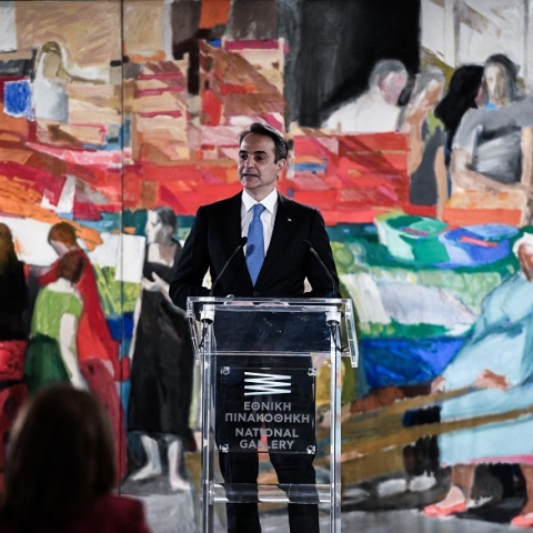Κυριάκος Μητσοτάκης - Εκδήλωση στο νέο συγκρότημα της Εθνικής Πινακοθήκης