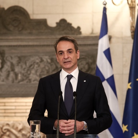 Ο πρωθυπουργός Κυριάκος Μητσοτάκης 