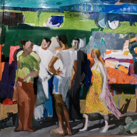 Ο πίνακας του Παναγιώτη Τέτση «Λαϊκή Αγορά» στην Εθνική Πινακοθήκη