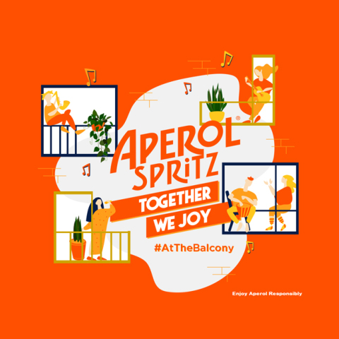 Το Aperol παρουσιάζει τη σειρά Livestream ενεργειών Aperol Spritz Together We Joy at The Balcony και σας προσκαλεί να παρακολουθήσετε live.