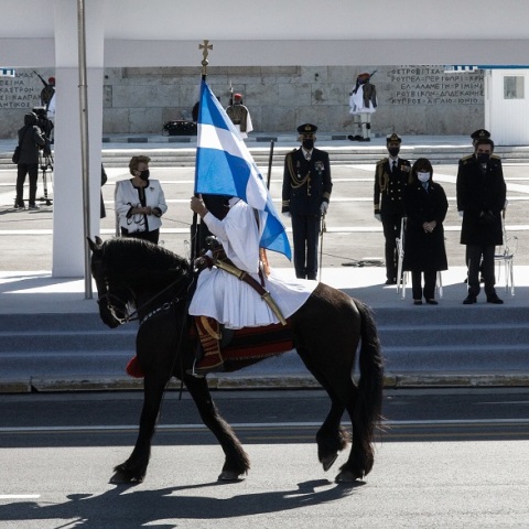Στρατιωτική παρέλαση για την εθνική επέτειο της ελληνικής επανάστασης της 25ης Μαρτίου 1821