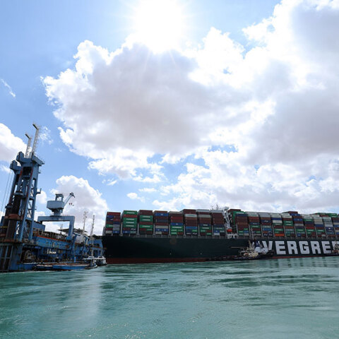 Το πλοίο «Ever Given» στη Διώρυγα του Σουέζ