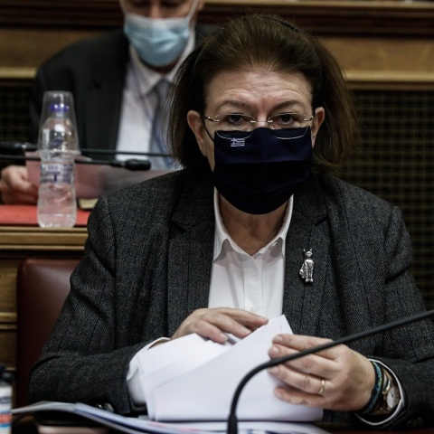 Η υπουργός Πολιτισμού, Λίνα Μενδώνη