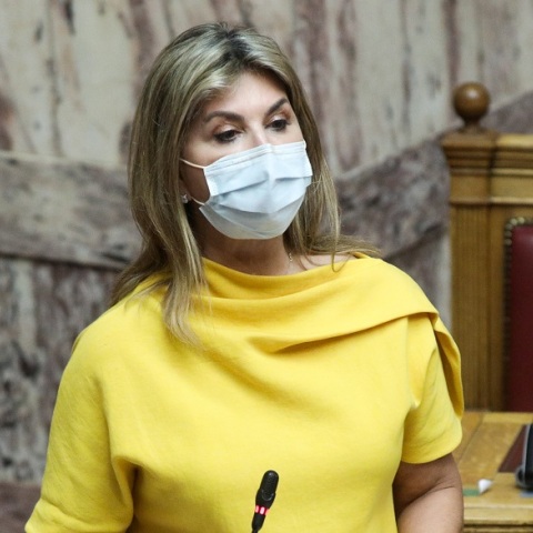 Η υφυπουργός Παιδείας, Ζέττα Μακρή