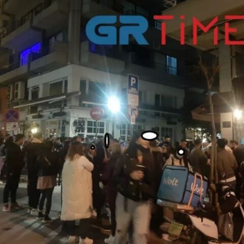 Θεσσαλονίκη συνωστισμός στη Μητροπόλεως