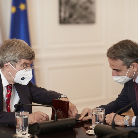 Κυριάκος Μητσοτάκης συνάντηση με τον Thomas Bach