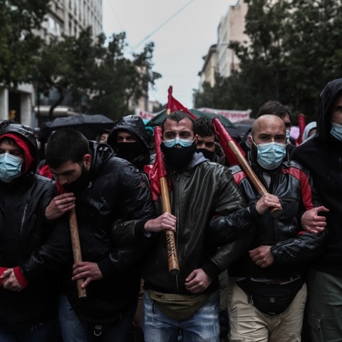 Συλλαλητήριο στο κέντρο της Αθήνας