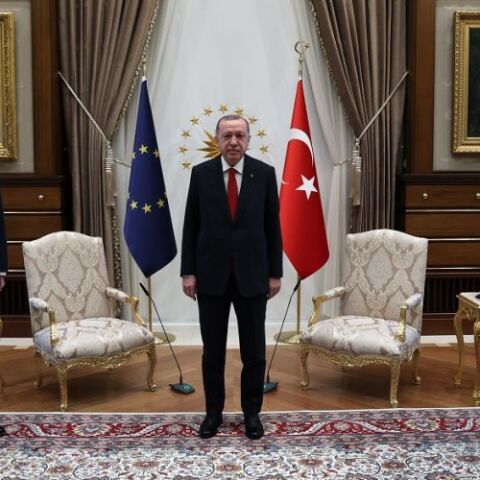 Σαρλ Μισέλ, Ρετζέπ Ταγίπ Ερντογάν, Ούρσουλα φον ντερ Λάιεν