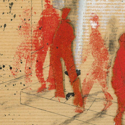 Έργο από την ατομική έκθεση της Μάτως Ιωαννίδου, «Το απόκρυφο βιβλίο»