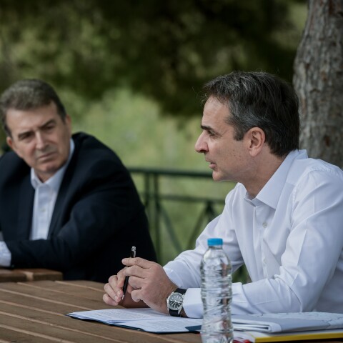 Μιχάλης Χρυσοχοΐδης - Κυριάκος Μητσοτάκης 