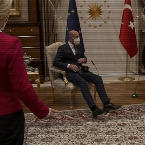 Σαρλ Μισέλ, Ρετζέπ Ταγίπ Ερντογάν, Ούρσουλα φον ντερ Λάιεν