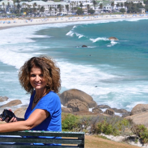 Η Χριστίνα Αντωνιάδου στο Camps Bay, Cape Town, Νότια Αφρική