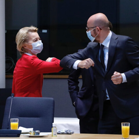 Ούρσουλα Φον ντερ Λάιεν και Σαρλ Μισέλ