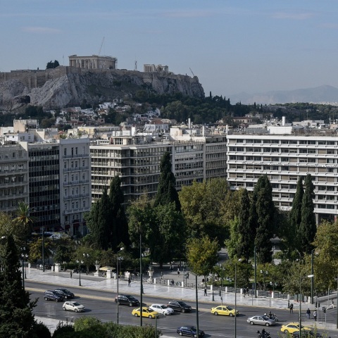 Άποψη της Πλατείας Συντάγματος από ψηλά