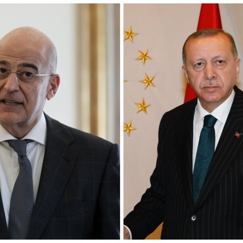 Νίκος Δένδιας και Ρετζέπ Ταγίπ Ερντογάν