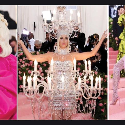 Met Gala (από αριστερά) Lady Gaga, Katy Perry, Naomi Cambell