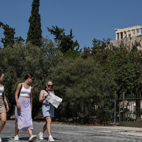 Στιγμιότυπο στην περιοχή της Ακρόπολης 