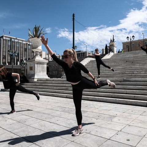 Διαμαρτυρία ιδιοκτητών γυμναστηρίων στην Πλατεία Συντάγματος