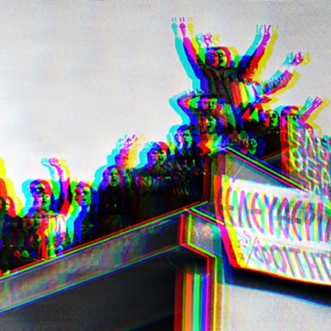 Στιγμιότυπο από την εξέγερση στο Πολυτεχνείο το 1973