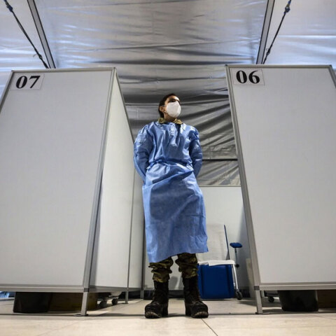 Ιταλία: Εμβολιαστικό κέντρο για τον κορωνοϊό