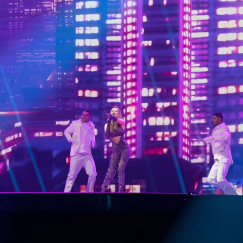 Eurovision 2021: Η Στεφανία Λυμπερακάκη στην πρώτη πρόβα στο Ρότερνταμ