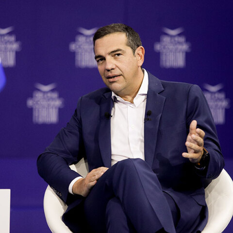 Ο Αλέξης Τσίπρας στο 6ο Οικονομικό Φόρουμ των Δελφών