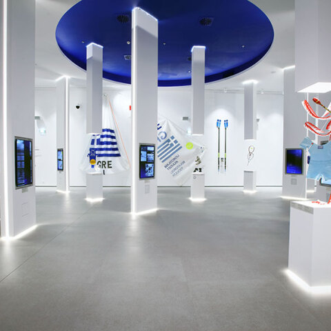 Ολυμπιακό Μουσείο Αθήνας: Η αίθουσα που είναι αφιερωμένη στους Αθλητές και τα Ολυμπιακά Αθλήματα