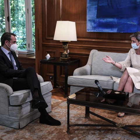 Συνάντηση Βεστέγκερ- Μητσοτάκη 