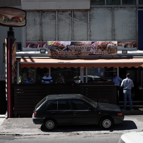 Στιγμιότυπο από το σημείο της δολοφονίας του 58χρονου στη Μεταμόρφωση