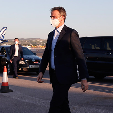 ΕΚΔΗΛΩΣΗ ΓΙΑ ΤΑ ΕΓΚΑΙΝΙΑ ΤΩΝ 14 ΑΕΡΟΔΡΟΜΙΩΝ ΔΙΑΧΕΙΡΙΣΗΣ FRAPORT GREECE ΣΤΟ ΑΕΡΟΔΡΟΜΙΟ "ΜΑΚΕΔΟΝΙΑ" ΤΗΣ ΘΕΣΣΑΛΟΝΙΚΗΣ ΠΑΡΟΥΣΙΑ ΤΟΥ ΠΡΩΘΥΠΟΥΡΓΟΥ ΚΥΡ. ΜΗΤΣΟΤΑΚΗ