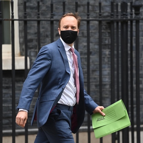 Ο υπουργός Υγείας, Ματ Χάνκοκ