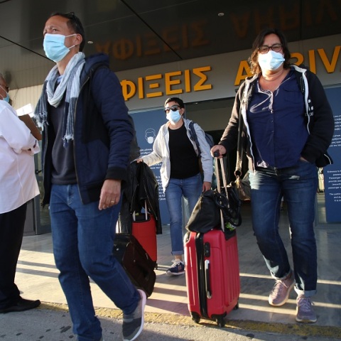 Άφιξη τουριστών στο Ηράκλειο της Κρήτης