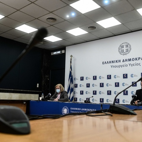 Η ενημέρωση των διαπιστευμένων συντακτών για το Εθνικό Σχέδιο εμβολιαστικής κάλυψης για τη νόσο COVID-19