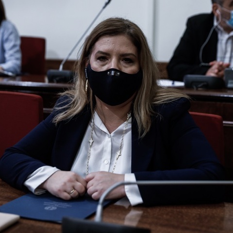 H υφυπουργός Εργασίας και Κοινωνικών Υποθέσεων, αρμόδια για τη Δημογραφική Πολιτική και την Οικογένεια, Μαρία Συρεγγέλα