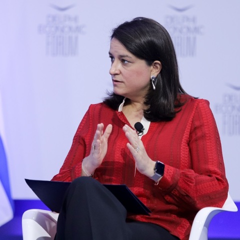 Η υπουργός Παιδείας, Νίκη Κεραμέως