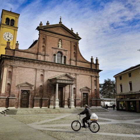 Η εκκλησία στο Κοντόνιο, την πόλη όπου νοσηλεύτηκε ο πρώτος ασθενής με κορωνοϊό στην Ιταλία