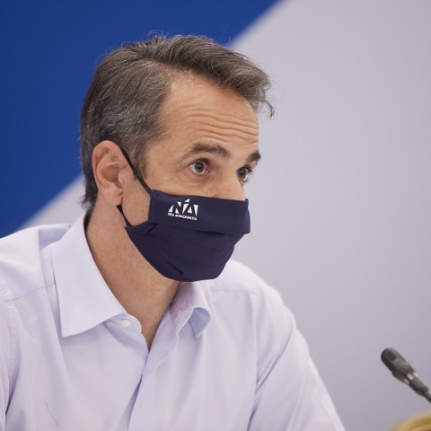 Ο πρωθυπουργός, Κυριάκος Μητσοτάκης, στη συνεδρίαση του Διαγραμματειακού Οργάνου της ΝΔ