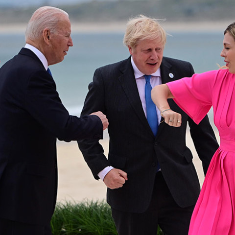 Σύνοδος Κορυφής G7 / Τζιλ και Τζο Μπάιντεν - Μπόρις Τζόνσον και Κάρι Σίμοντς 