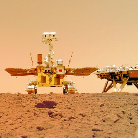 Το κινεζικό Ρομπότ Zhurong στον πλανήτη Άρη ©Twitter/@MarsTianwen