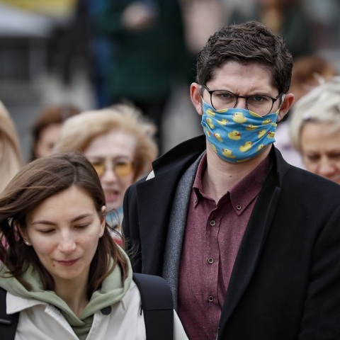 Πολίτες στους δρόμους της Μόσχας