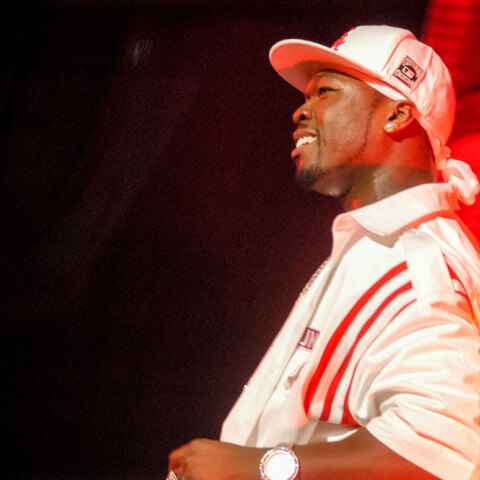 Στιγμιότυπο από τη συναυλία του ράπερ 50 Cent στο γήπεδο Καραϊσκάκη, τον Ιούνιο του 2006