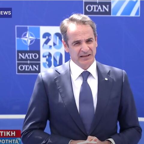 Ο Κυριάκος Μητσοτάκης στη Σύνοδο του ΝΑΤΟ