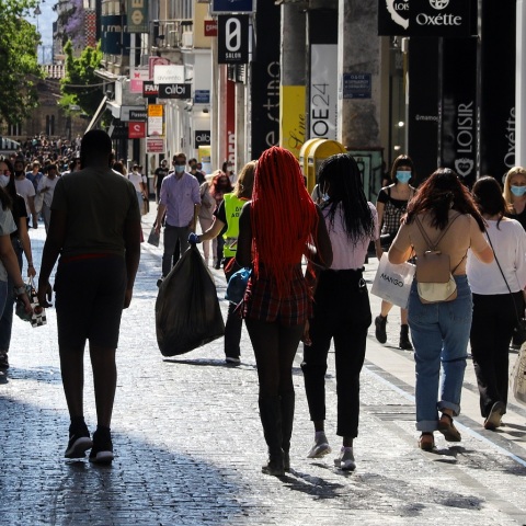 Στιγμιότυπο στην οδό Ερμού