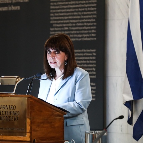 Η Πρόεδρος της Δημοκρατίας, Κατερίνα Σακελλαροπούλου