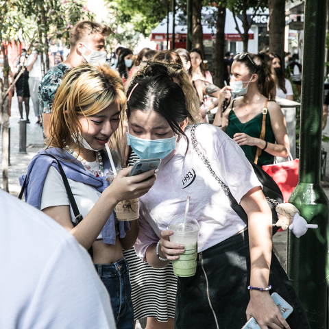 Ασιάτες τουρίστες στην Αθήνα